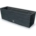 FURU länglicher Blumentopf DFC600 mit Einsatz | Anthrazit - Dunkelgrau