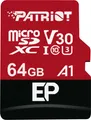 Patriot EP 64 GB microSDXC, Speicherkarte, (UHS-I U3, Class 10, V30