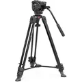 Manfrotto Doppelrohr Video Aluminium Stativ mit 500X Fluidkopf