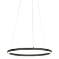 Design Ring-pendelleuchte Schwarz 60cm Inkl. Led Und Dimmer - Anello