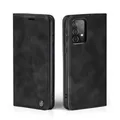 LBH Handyhülle für Samsung Galaxy A53 5G in Schwarz mit Karten- und Geldfach Smartphone Hülle mit Standfunktion Flip Case Schutzhülle Magnetverschluss Vintage