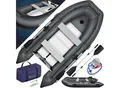 KESSER® Schlauchboot für 2 - 4 Personen - WAVE Motor geeignet Freizeitboot Paddelboot Motorboot Angelboot - mit 1 - 2 Sitzbänken - Alu-Boden Paddel Pumpe Reparaturset & Tasche aufblasbar PVC