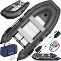 KESSER® Schlauchboot Wave 230-320 cm Set 6-teilig aufblasbar – Boot + Bank, Luftpumpe, Paddel, Reparaturset, Tasche, Angelboot, Paddelboot klein und groß - Motorkombi möglich, Salzwasser geeignet