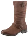 Rieker Stiefel, Boots, Winterboots, Blockabsatz mit gerafftem slouchy-Schaft
