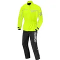 FC-Moto Regenjacke Urban Rain Kit 2-Teiler Motorrad Regenkombi Wasserdicht reflektierende gelb|schwarz XXXL