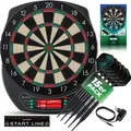 KESSER® Elektronische Dartscheibe Profi Set - E Dartboard mit 15 Dartpfeile + 35 Pro Flights 100 Pfeilspitzen + Zubehör Dart für 1 bis 8 Spieler...