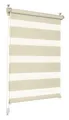 Doppelrollo creme 70x130cm Klemmrollo ohne Bohren Zebrarollo Seitenzugrollo TOP