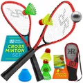 Speed Badminton Set RS3 – 5teiliges Crossminton Set mit 2 Turbo Badminton Sch...