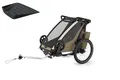 Thule Chariot Cross 1er Single Multisport Fahrradanhänger Anhänger Faded Khak...