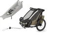 Thule Chariot Cross 1er Single Multisport Fahrradanhänger Anhänger Faded Khak...