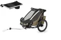 Thule Chariot Cross 1er Single Multisport Fahrradanhänger Anhänger Faded Khak...