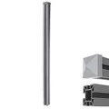 Mendler WPC-Pfosten Sarthe-WPC-Zaun, Pfeiler Pfahl, Stecksystem 1,88m - grau