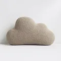 BABEES DEKOKISSEN Boucle Kuschelkissen Wolke GROß 40x25 cm, Flauschiges Deko Kissen Wolkenform Geschenk für Baby & Kinderzimmer Weihnachten Mädchen & Jungen Babyshower beige Creme
