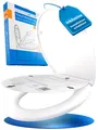 LOBENSWERK He-A4 Toilettensitz mit Soft-Close-Mechanismus, weiß