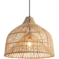 Parrot Uncle Rattan Pendelleuchte 50 Cm Vogelkäfig Boho Hängelampe E27 Höhenverstellbar, Für Esszimmer Wohnzimmer, Ohne Leuchtmittel