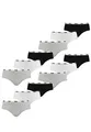 Puma 12 Paar Women Hipster Damen Slip Unterwäsche 701218976, Farbe:002 - White/Grey/Black, Bekleidungsgröße:L