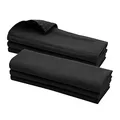 Gariella - 6 Geschirrtücher aus 100% Baumwolle, 70 x 50 cm, Handtuch, Küchentuch, Spültuch, Putztuch, Farbe: Schwarz