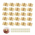 50 Stück Mini Scharniere Miniatur Scharnier Mini Hinges Klein Klappbar Scharn...