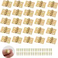 Mini Scharniere Schmuck Holzkiste Modellbau Messing 50 Stück 200 Schrauben