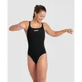 Team Badeanzug Damen Swim-Pro Einfarbig - Black-white - 38