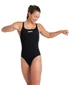 Arena Solid Swim Pro Team Einteiliger Badeanzug für Damen, Schnelltrocknende, Sportliche Bademode aus Arena MaxLife Eco-Gewebe mit Maximaler Chlorbeständigkeit und 50+ UV-Schutz
