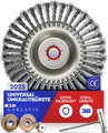 GARLAVIE Unkrautbürste 25,4 mm – Profi-Drahtbürste für Freischneider, silber