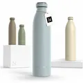 LARS NYSØM Thermoflasche Ren, Isolierflasche mit Vakuum Isolierung: 12h heiß / 24h kühl blau 750 ml | 28.2 cm