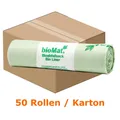 Bio Müllbeutel Natura Biomat kompostierbar 30 L KARTON Stärke: ca. 20 my, 50 Rollen/Karton, 500x570 mm