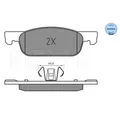 1x ORIGINAL® Meyle Bremsbelagsatz, Scheibenbremse Vorne für Renault CLIO IV
