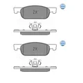 2x Meyle 025 225 2517 Bremsbelagsatz Scheibenbremse Vorne für Renault Dacia