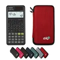 Casio fx-87DE Plus 2nd Edition inkl. WYNGS Schutztasche Rot - Wissenschaftlicher Taschenrechner - Basic Set