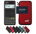 CASIO Taschenrechner fx-87DE Plus 2nd edition Classwiz inkl. WYNGS Schutztasche Rot