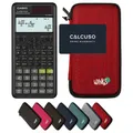 Casio fx-87DE Plus 2inkl. Schutztasche Rot - Wissenschaftlicher Rechner