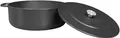 Combekk Gusseisen Topf, Dutch Oven, Frei von BPA und PFAS, 100% Recycelt, 28cm 6.8L, Für alle Herdarten, Schwarz