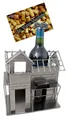 BRUBAKER Weinflaschenhalter Richtfest, (inklusive Grußkarte), Metall Skulptur, Wein Geschenk