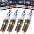 4x BOSCH Zündkerzen für FORD C-Max Fiesta V VI Focus II III Fusion Mondeo IV KA+