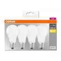 4 x Osram LED Classic Birnen 10W = 75W E27 matt 1055lm warmweiß 2700K