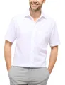 ETERNA Modern Fit Hemd Halbarm New Kent Kragen Popeline weiß