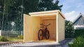 Karibu Gartenhaus Fahrradunterstand Fahrradgarage 3 naturbelassen 163x217x167 cm
