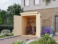 Fahrradgarage Fahrradbox Fahrradhaus Bikebox Karibu Holz naturbelassen Pultdach