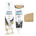 Fugenmörtel - Fugenreparatur Set, Reparieren und Erneuern, Schnell Trocknendes Reparaturset für Fliesenfugen - Restaurieren Von Kachelfugen, Natürlich - mit Spachtel (Beige)