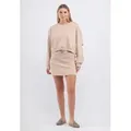 Tom Barron Freizeitanzug Women Sweatshirt And Skirt Set beige XS