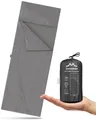 Alpenwert Schlafsackinlett Hüttenschlafsack Deckenschlafsack Schlafsack Inlett Sommerschlafsack, (220cm x80cm, 1-St., Hüttenschlafsack und Tasche), Hüttenschlafsack Ultraleicht 290g Reisebettwäsche