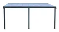 Floraworld Terrassenüberdachung II mit 3 Standfuß 496 x 303 x 206/258 cm anthrazit