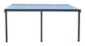 Floraworld Terrassendach, Terrassenüberdachung II m. 3 Standfuß 496 x 303 x 206/258 cm anthrazit