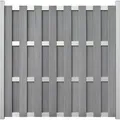 GroJa Fertigzaun Quadratisch 180 cm x 180 cm Steingrau