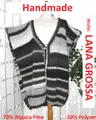 HANDARBEIT - STRICKWESTE - Einzelstück -  LANA GROSSA - 50 52 54 + FINE ALPAKA