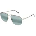 Maui Jim MJ0605S Sharks Cove Unisex-Sonnenbrille Vollrand Pilot Edelstahl-Gestell, grau
