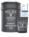 WO-WE 2K Epoxidharz Garagenfarbe Bodenbeschichtung W702 Steingrau wie RAL 7030-10Kg