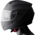 GMS-Moto Hexago, Integralhelm - Matt-Schwarz - M